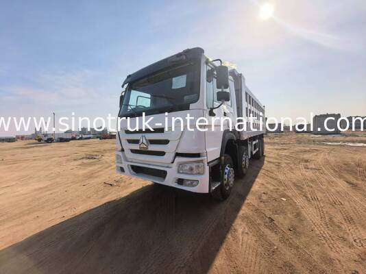 Truk Tipper Dump Truk beban berat dengan kapasitas beban 40-50 ton, mesin diesel 375 tenaga kuda, dan panjang kargo 7300 mm