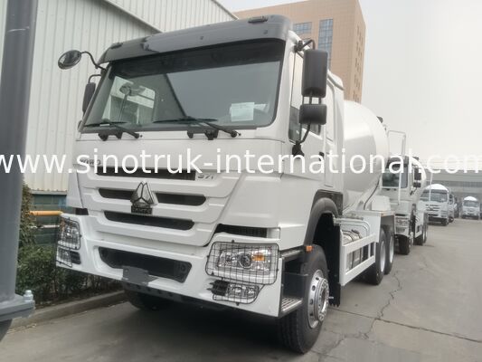 Truk Mixer HOWO Tenaga Kuda Tinggi 371HP Konsumsi Bahan Bakar Rendah LHD 6×4 10 roda
