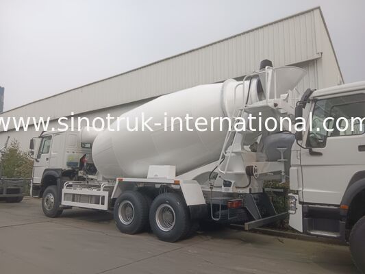 Truk Mixer HOWO Tenaga Kuda Tinggi 371HP Konsumsi Bahan Bakar Rendah LHD 6×4 10 roda