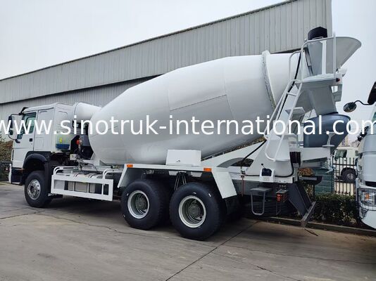 6×4 371HP 12CBM truk pengaduk beton dengan efisiensi tinggi dan kekuatan yang kuat untuk konstruksi tugas berat