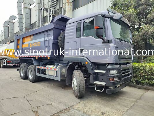 Truk Jungkit HOWO TX 6×4 dengan Bak Kargo 20CBM, Mesin 380HP & Mekanisme Pengangkat Depan