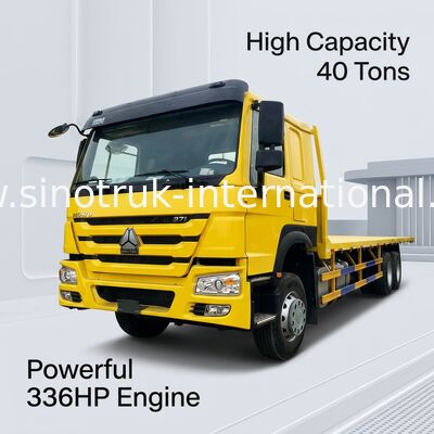 ZZ1257N4641W 336HP SINOTRUK Truk Kargo Tempat Tidur Datar