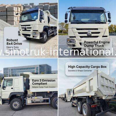 SITRAK 10 Roda Tipper Dump Truck dengan Emisi Euro 3 dan 430 HP Engine