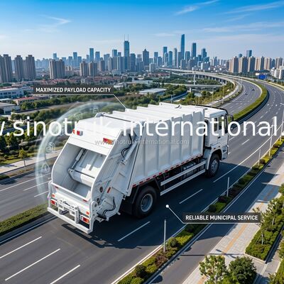 Truk Pengambil Sampah 4 × 2 Profesional 10-12 Truk Sampah CBM Bin