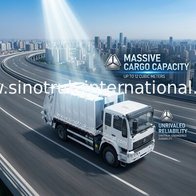 10CBM Truk Pengumpul Sampah Terkompresi, LHD 4X2 Menolak Koleksi Kendaraan