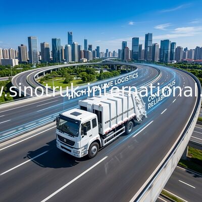 SINOTRUK Truk Pengumpul Sampah Terkompresi 10-12CBM LHD 4X2 ZZ3161M4311