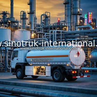 SINOTRUK Howo Tangki Bahan Bakar Semi Truk 4x2 Lhd Euro2 290hp