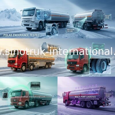 Edible Oil Transport Vehicle Oil Tank Truck , Mobile Gas Station Fuel Oil Trucks 25-30CBM