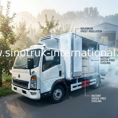 Truk Pendingin Isolasi Tinggi Dengan Papan Van Komposit Polimer