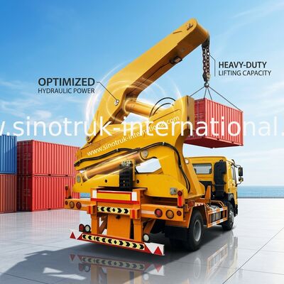 3 Axles Semi Trailer Container Side Loader For Lifting 20ft / 40ft Container