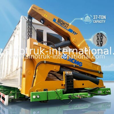 Truk Tugas Berat Dipasang Derek Hidrolik, 37 Ton Truk Hoist Crane