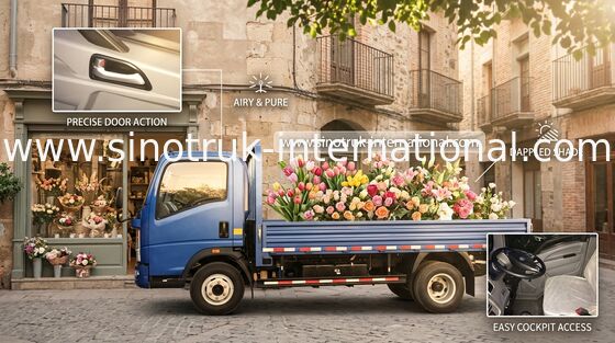 4 Tons HOWO SINOTRUK Light Duty Box Trucks ZZ1047C3414C1R45