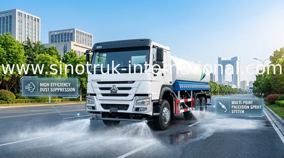 Truk Tangki Air SINITRUK 6x4 LHD 371HP 18CBM Putih Kapasitas Besar