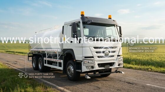 Truk Tangki Air dengan Jarak Sumbu Roda 4650 1350mm dengan Performa dan Kapasitas Gandar Depan VGD95