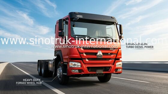 Truk Traktor Sinotruk Howo Baru 430Hp Lhd 10Roda 6 × 4