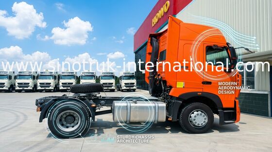Mesin Kuat Trailer Traktor Internasional Euro 2 Untuk Kapasitas Traksi 30 -40 Ton