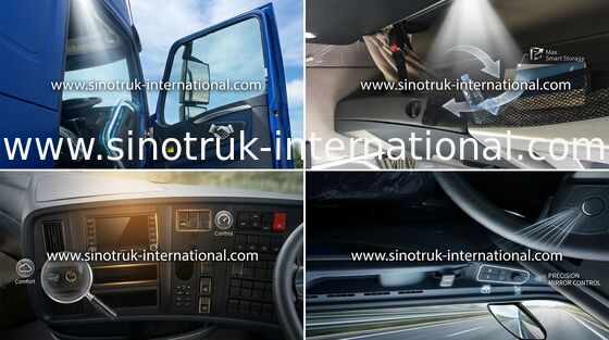 SINOTRUK HOWO Traktor Semi Truk ZZ4257N3247N1B Kepala Dengan Pendingin Udara