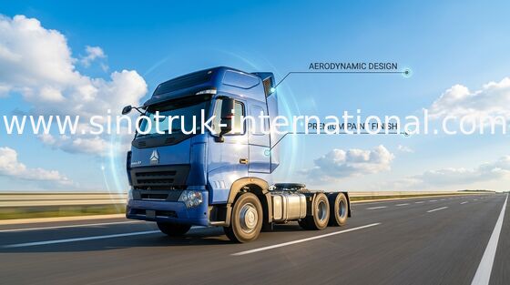 SINOTRUK HOWO Kepala Trailer Traktor Semi Trailer Dengan Air Conditioner 60-70 Ton