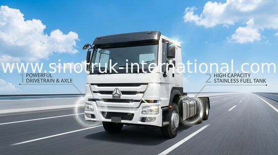 LHD 6 X 4 336HP 10 Wheels HOWO Tractor Truck HW76 Cab Single Berth Safety