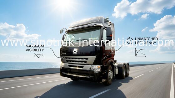 6X4 Truk Traktor HOWO Heavy Duty, 4 Stroke Electronic Fuel Injection Diesel Engine Tractors Dan Dump Truck
