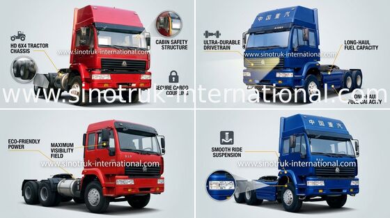 Traktor Truk SINOTRUK Golden Prince LHD 6X4 Euro2 290HP ZZ4251M3241W