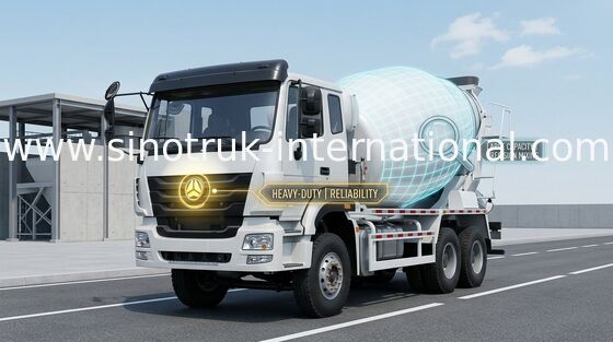 Efisiensi Tinggi Hydraulic Pump Cement Mixer Truck Untuk Situs Konstruksi