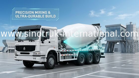 Truk Pengaduk Beton SINOTRUK HOWO 12CBM Euro2 290HP 6X4 RHD ZZ5257GJBM4048W