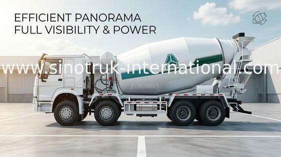 SINOTRUK HOWO Truk Pengaduk Beton 14CBM 371HP 8X4 LHD ZZ5317GJBN3261W