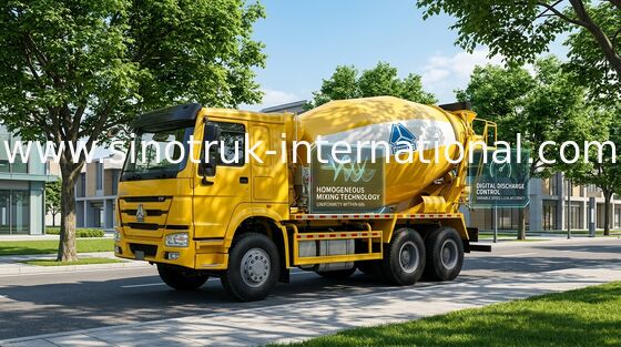 SINOTRUK HOWO Truk Pengaduk Beton 12CBM 336HP 6X4 RHD ZZ5257GJBN4048W
