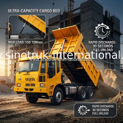 Pengangkut berat serbaguna dengan ukuran kotak kargo 5800*3200*1800mm dan kabin truk HW7D