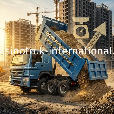 Menyeramkan biru HOWO 8 × 4 380HP 26.91CBM Dump Truck Di mana kekuatan bertemu presisi di setiap beban!