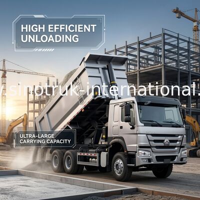 Truk Tipper SINOTRUK HOWO 400HP 12 Roda LHD 40Tons 30CBM ZZ3317V3567B1