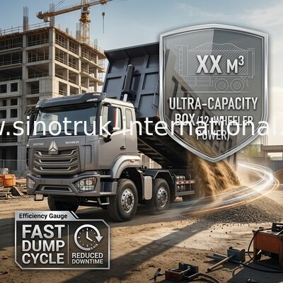 5300*2300*1500mm Kargo Box Heavy Duty Dump Truck Untuk Pengangkutan Kargo Ringan RHD / LHD Jenis Mengemudi