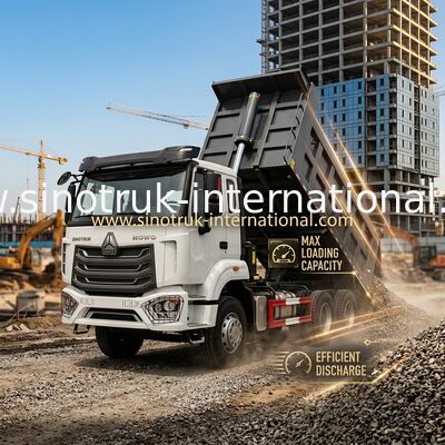 SINOTRUK HOHAN Howo Tipper Dump Truck Chassis Weichai Mesin 6 × 4 LHD ZZ3257V384JB1 Model