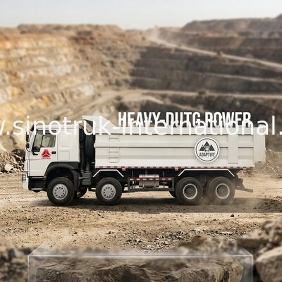 SINOTRUK HOWO Mining Tipper Dump Truck 12 Roda 400Hp 8 × 4 Tipe U