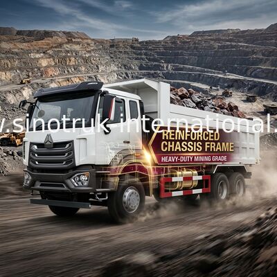 Sinotruk HOWO 8X4 Dump Truck 380hp 12 Roda Putih H77L ZZ3317V386JB1R