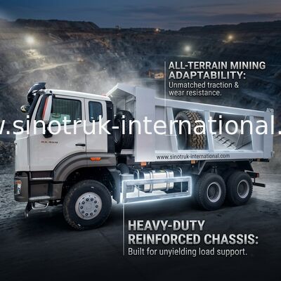 Sinotruk Howo Tipper Dump Truck New NX 10Wheels 400Hp 6 × 4 Penambangan