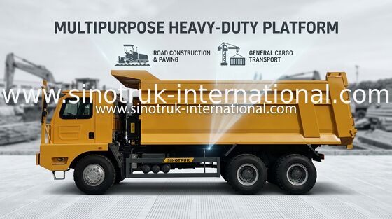 HOWO Tipper Truck 30tons 371 Penggerak Tangan Kiri 6X4 Euro2 ZZ3259N384PB3