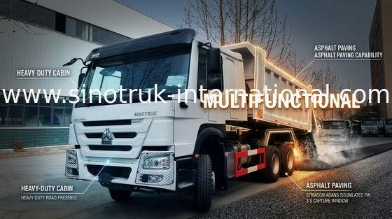 SINOTRUK HOWO Tipper Truck 6X4 336HP LHD 10 Roda 25 Ton ZZ3257N3847B1