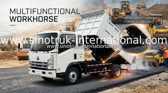 Sinotruk Howo 8 Ton Light Duty Dump Truck Lifting Tengah 4×2 Rhd
