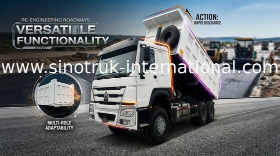 6x4 Lhd Howo Mini Dump Truck 10 Roda 371hp