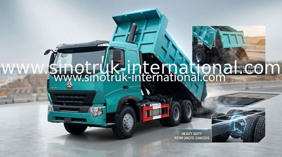 266HP Ke 420HP Tipper Dump Truck SINOTRUK HOWO A7 Performa yang Andal