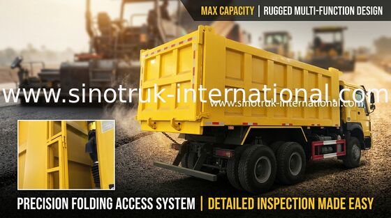Euro 2 HOWO Tipper 6x4 Truk Dump Sinotruk / Truk Dump Besar 30-40 Ton