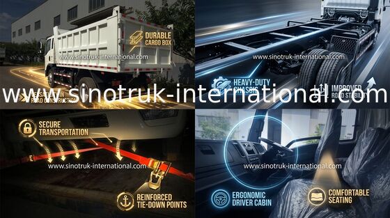 Euro Iii Sinotruk Howo 6x4 Dump Tipper Truck Untuk Industri Pertambangan