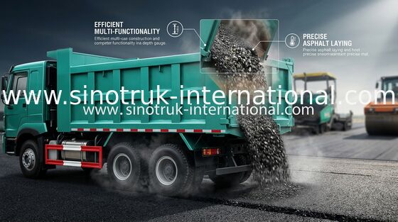 30-40 Ton RHD 10 Roda Tipper Dump Truck SINOTRUK HOWO A7 Untuk Konstruksi