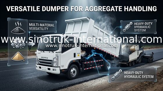 Euro 3 4×4 Sinotruk Howo Dump Truck Tugas Ringan