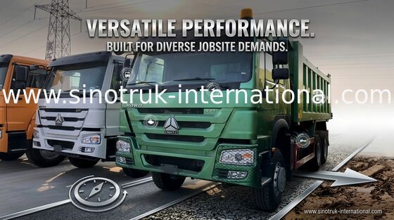 Truk Tipper 6x4 SINOTRUK 10 Roda HOWO ZZ3257N3647A 30 Ton 16 - 18 CBM