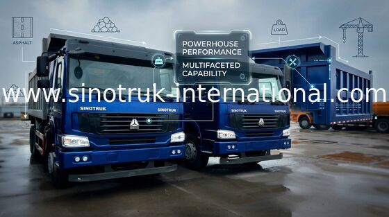 10 Wheels Tipper Dump Truck High Loading Capacity WD615.47 371HP Engine