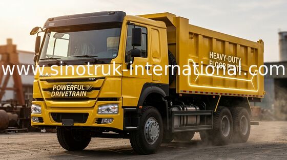 10 Roda Tipper Dump Truck Dengan 10 Maju &amp; 2 Membalikkan Transmisi