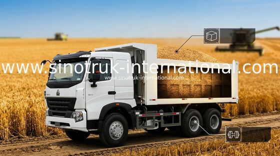 SINOTRUK HOWO Tipper Commercial Dump Truck A7 30 - 40 Tons For Construction